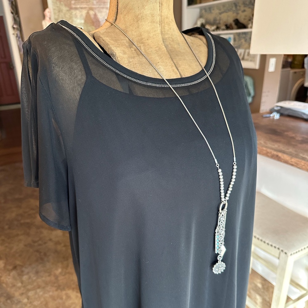 Sheer Asymmetric Tunic